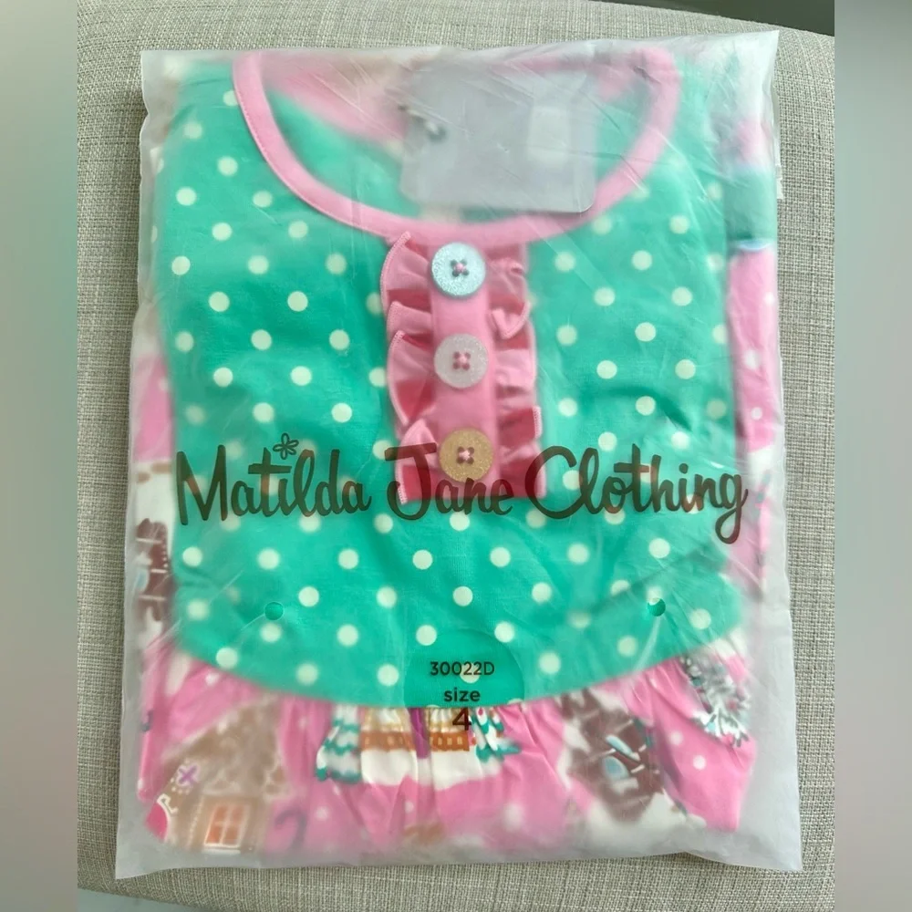 NWT! Matilda Jane Gingerbread Village dress size 4